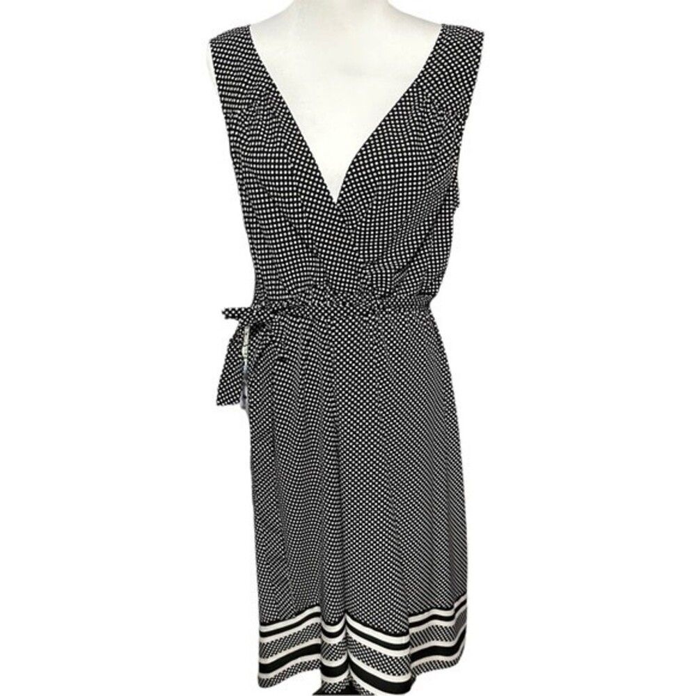 Motherhood Maternity Black and White Polka Dot Summer Dress Sz XL